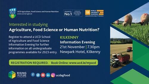 UCD AG Information Evening 2023 KILKENNY TWITTER 